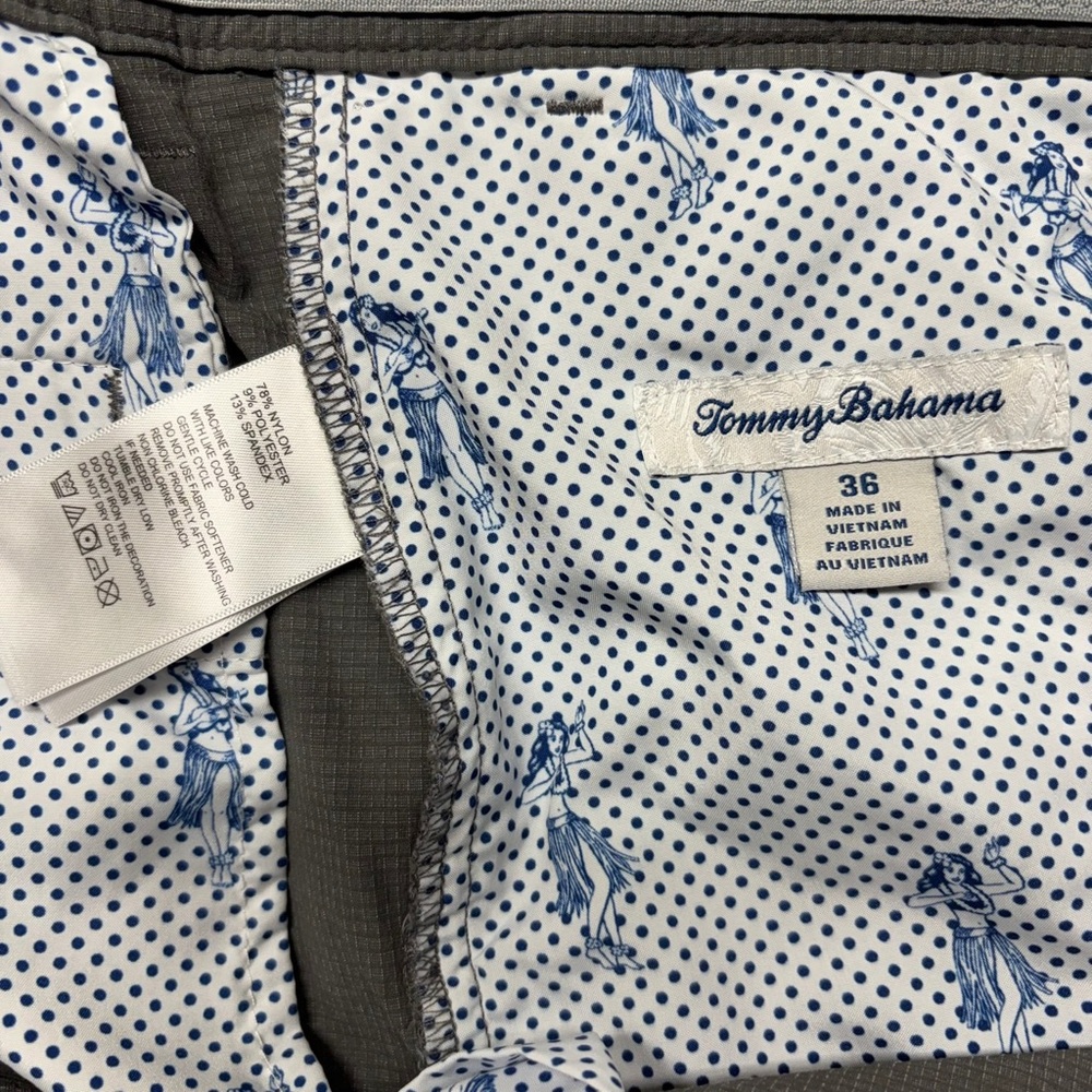 Tommy Bahama Chip Shot Island Zone Golf Shorts 10 inch Gray size 36 - Picture 4 of 6